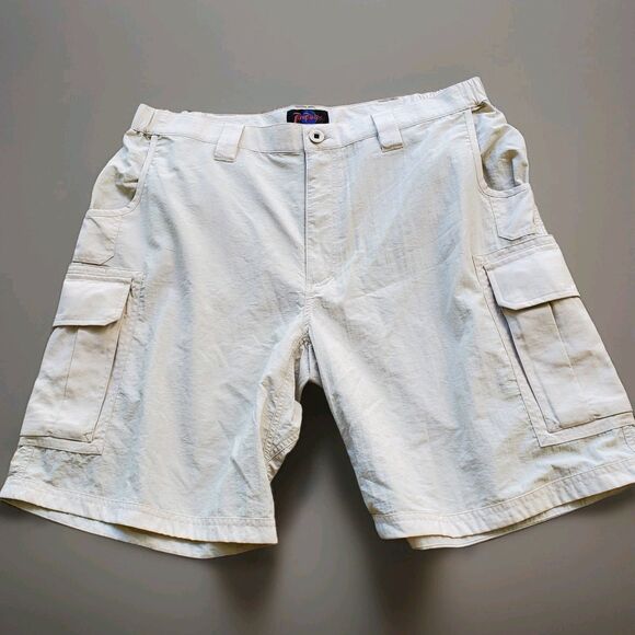 Rail Riders Beige 100% Nylon Cargo Shorts Size XL NWT - Picture 1 of 8